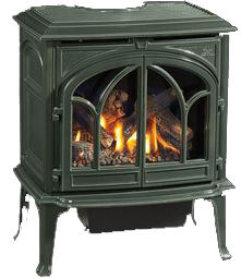 Jøtul GF300DV IPI Maj Green Enamel Gas Stove