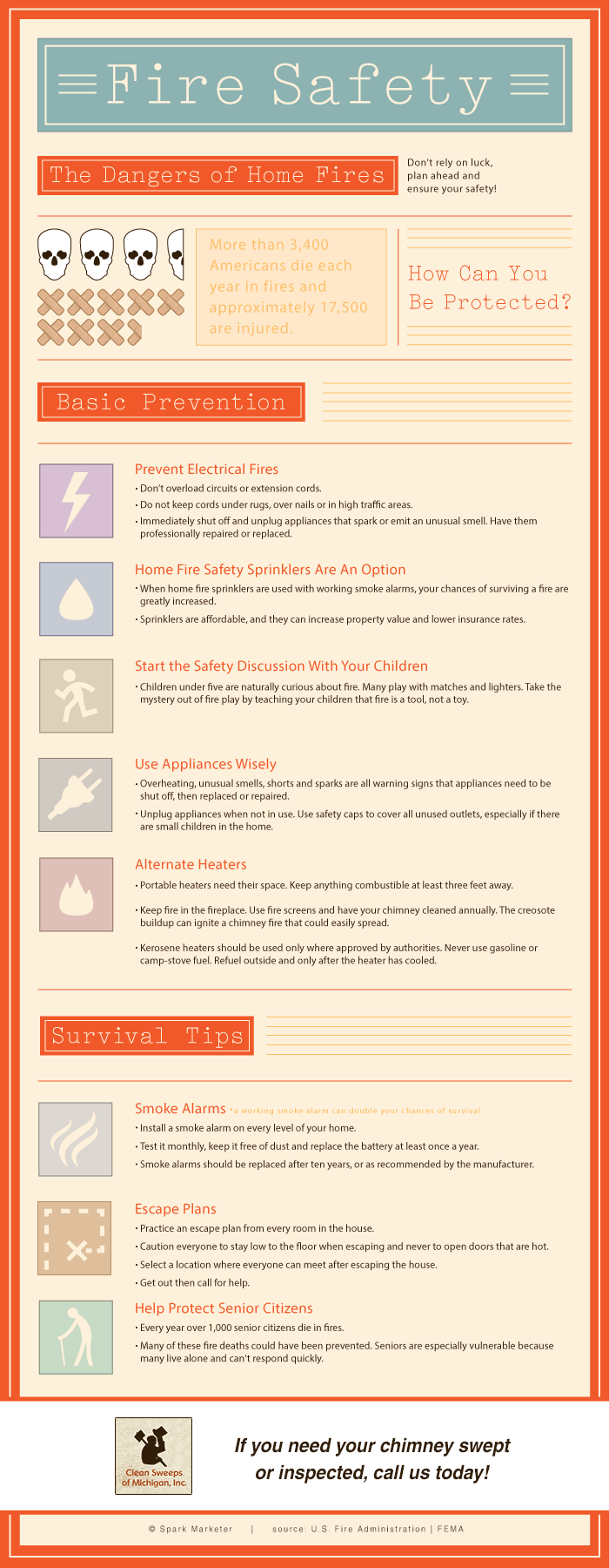 Children and senior citizens needs extra help practicing fire safety.