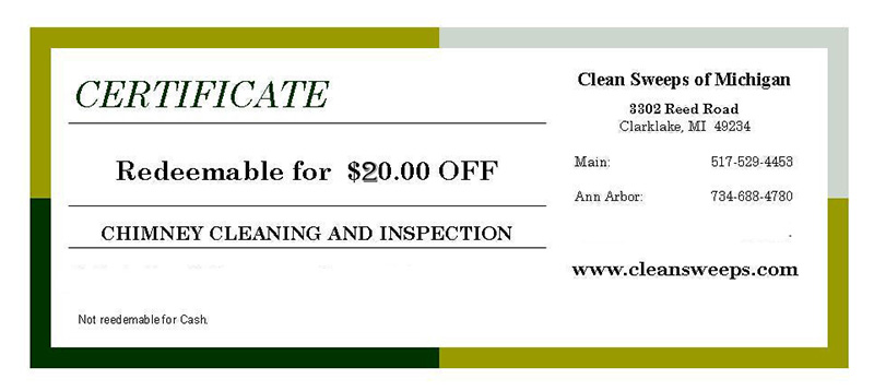 $20 off cleaning and inspection coupon